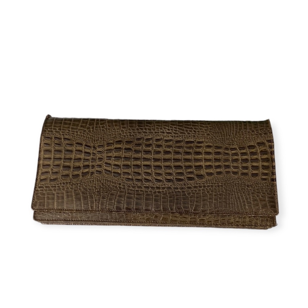 Vintage Alligator Skin Clutch Bag